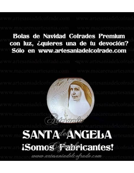 En venta bola Navidad Premium de Santa Ángela de la Cruz, solo en nuestra tienda cofrade