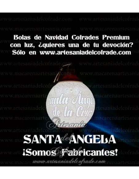 En venta bola Navidad Premium de Santa Ángela de la Cruz, solo en nuestra tienda cofrade