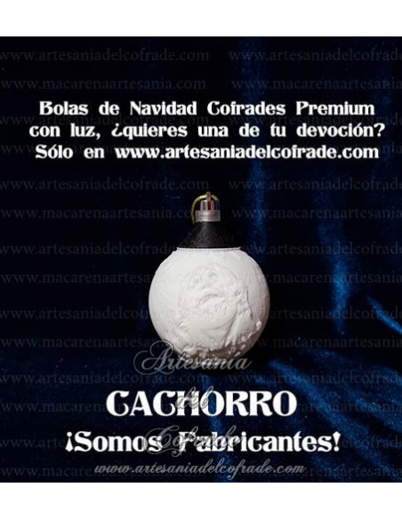 En venta bola Navidad Premium del Cristo de la Expiración (Cachorro de Sevilla), solo en nuestra tienda cofrade