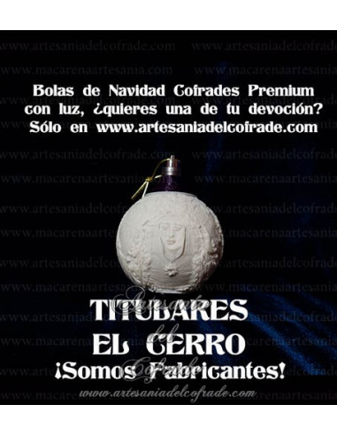 En venta bola Navidad Premium con los titulares del Cerro del Águila de Sevilla, solo en nuestra tienda cofrade