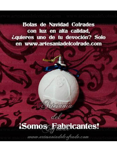 En venta esta bola de Navidad en Litofania 3d de Santa Angela de la Cruz solo en nuestra tienda cofrade