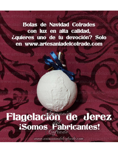 En venta bola Navidad en Litofania 3d de la Flagelación de Jerez solo en nuestra tienda cofrade