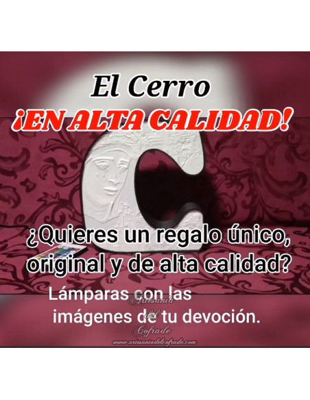 n venta esta Lampara con letra C con los titulares del Cerro del Águila de Sevilla. Solo en venta en nuestra tienda cofrade.