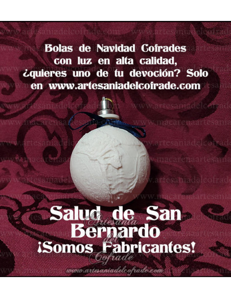 En venta bola Navidad en Litofania 3d con el cristo de la Salud (San Bernardo) solo en nuestra tienda cofrade