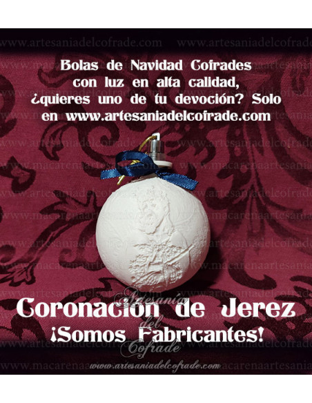 En venta bola Navidad en Litofania 3d de Coronación de Espinas de Jerez solo en nuestra tienda cofrade