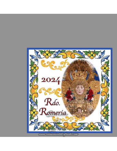 En venta esta cerámica de recuerdo de la Romeria de la Virgen del Rocio 2024 - Tu tienda de souvenir y regalos para el rociero