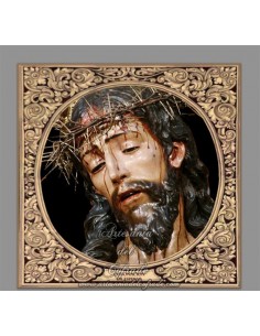 Azulejo cuadrado del Cristo de la Coronación de Espinas de Sevilla