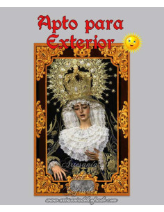 Azulejo Virgen de la Encarnación Exterior Resistente al Sol - Sevilla