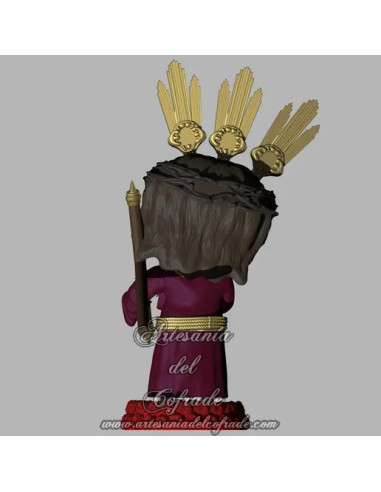 ✨ Miniatura policromada del Cristo de la Salud de los Gitanos – Calidad de Artesanía del Cofrade