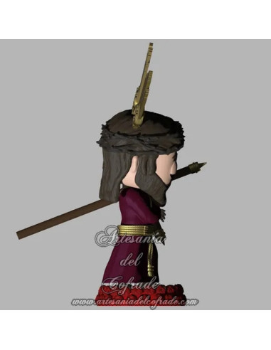 ✝️ Cabezón Cofrade inspirado en el Cristo de los Gitanos de Sevilla – Creación artesanal en 3D