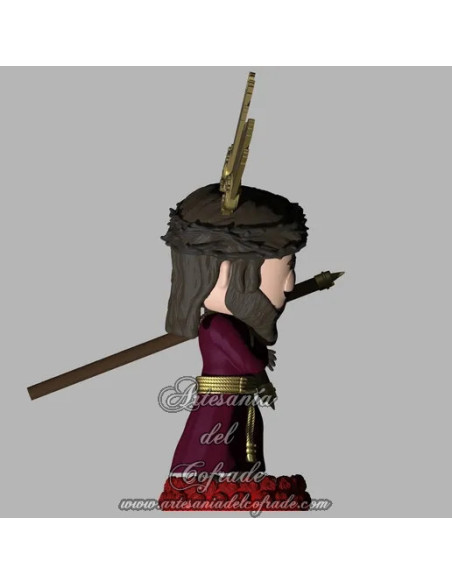 ✝️ Cabezón Cofrade inspirado en el Cristo de los Gitanos de Sevilla – Creación artesanal en 3D