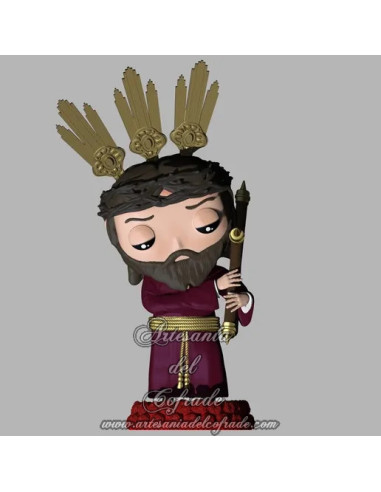 🎨 Figura en miniatura del Cristo de la Salud de los Gitanos, elaborada en 3D y pintada a mano