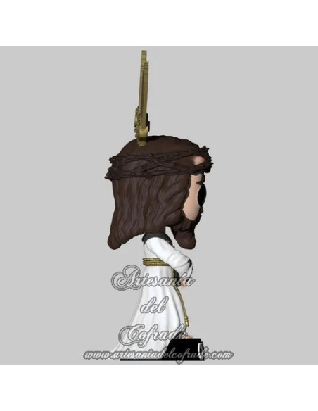 Cabezón Cofrade de Jesús Cautivo de Málaga, impreso en 3D y pintado a mano con gran detalle.