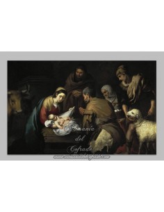Precioso azulejo rectangular del Nacimiento de Jesús