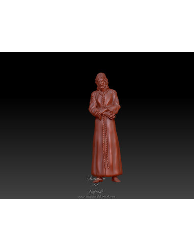 figura modelismo cofrade cristo con túnica lisa
