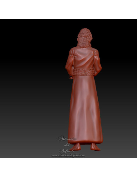 escultura 3d cristo cautivo sin pintar 10 cm