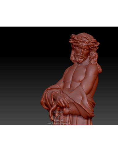 Detalle rostro Jesús Ecce Homo Puerto Real miniatura