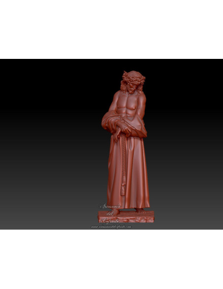 Figura 3D Ecce Homo Puerto Real impresa en resina gris