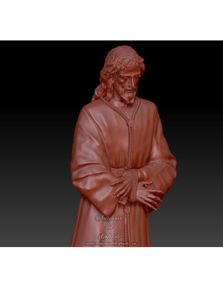 Figura 3D de Jesús Cautivo de Santa Genoveva de Sevilla en resina.