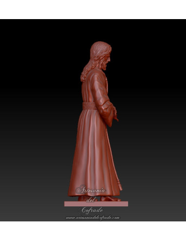 Vista lateral de la figura del Cautivo de Santa Genoveva