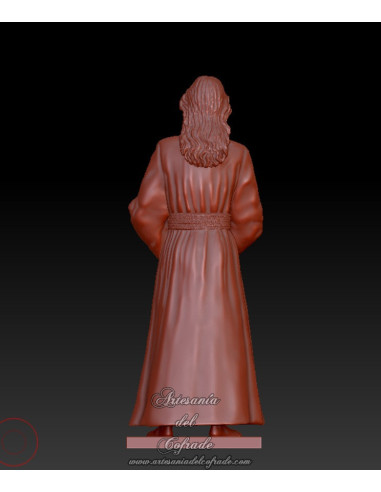 Detalle del acabado artesanal de la túnica del Señor