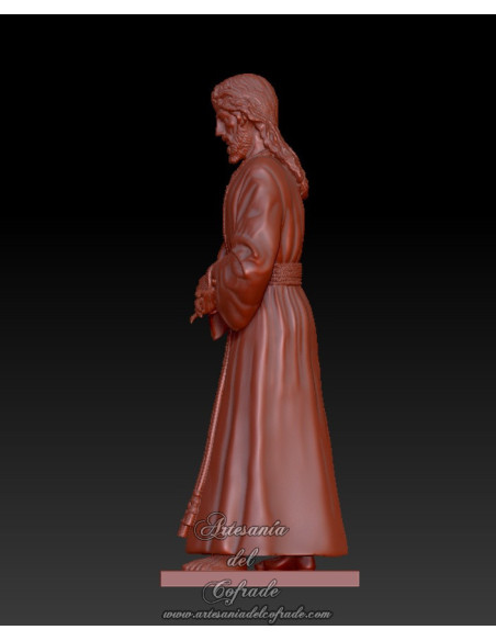 Imagen devocional de Jesús Cautivo de Santa Genoveva realizada por Artesanía del Cofrade