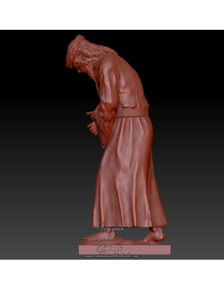 Figura devocional de Jesús de la Pasión impresa en resina ABS Like