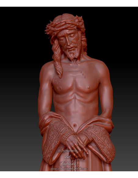 Figura 3D de la Sagrada Presentación de Jesús al Pueblo de Sevilla en resina profesional