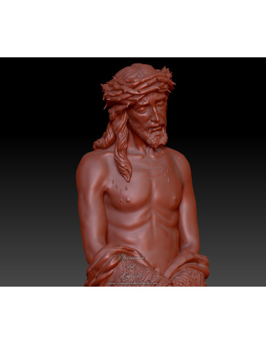 Figura en miniatura de la Hermandad de San Benito, lista para pintar.