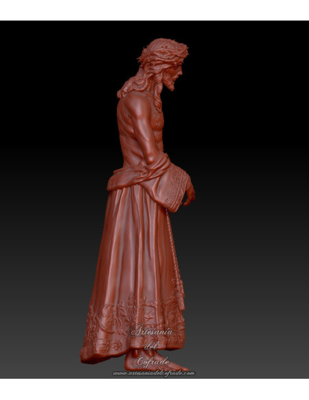 Figura para modelismo de la Presentación al Pueblo de San Benito, en resina.