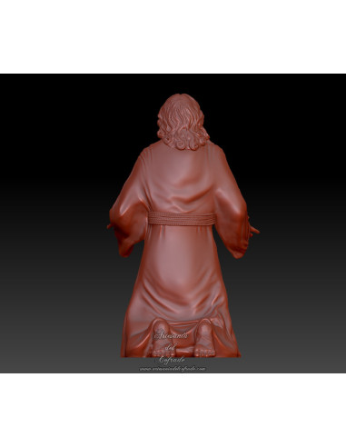 Figura para paso en miniatura inspirada en Monte-Sión (Cristo Oración en el Huerto)