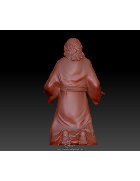 Figura para paso en miniatura inspirada en Monte-Sión (Cristo Oración en el Huerto)