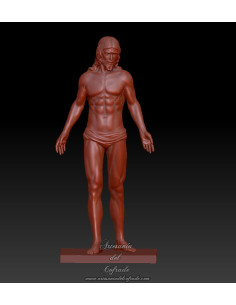 Jesús Despojado policromado y terminado listo para vestir (talla completa)