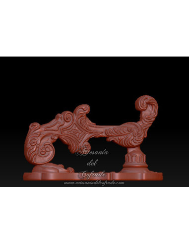 Llamador para modelismo cofrade fabricado y pintado en taller