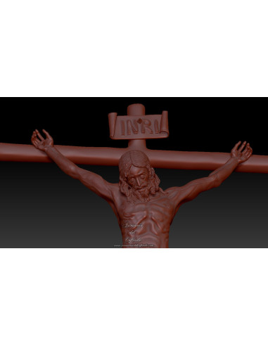 Figura 3D del Cristo de la Buena Muerte de Málaga para modelismo cofrade