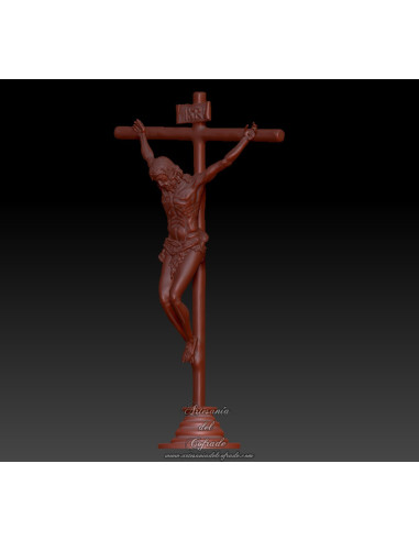 Figura cofrade 3D del Cristo de la Buena Muerte de Málaga