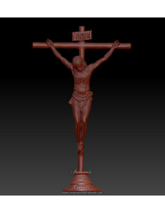Figura 3D del Cristo de la Buena Muerte de Málaga para modelismo cofrade 2