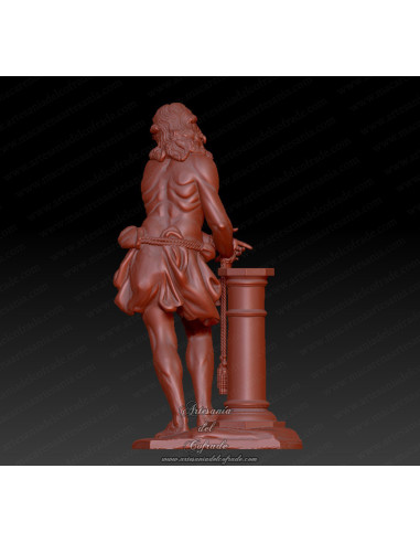 Cristo Atado a la Columna de Linares en miniatura 3D para colección