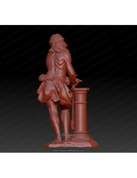 Cristo Atado a la Columna de Linares en miniatura 3D para colección