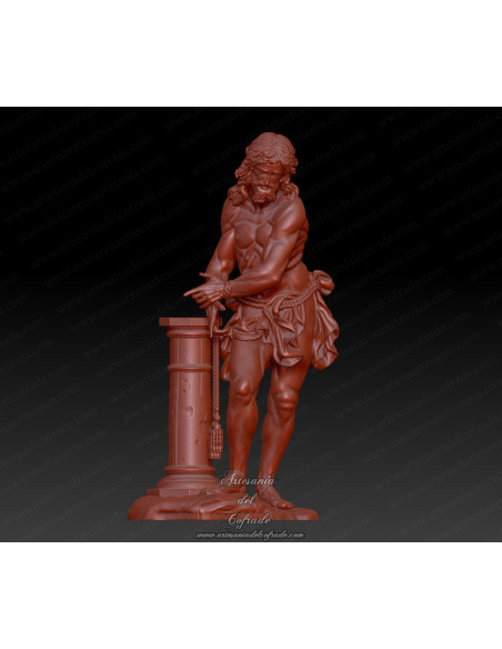 Figura 3D para pintar inspirada en el Cristo Atado a la Columna de Linares