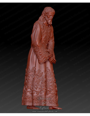 Miniatura cofrade inspirada en Nuestro Padre Jesús del Silencio en el Desprecio de Herodes