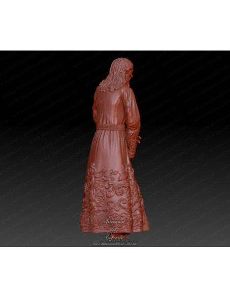 Jesús del Silencio en miniatura 3D para colección cofrade