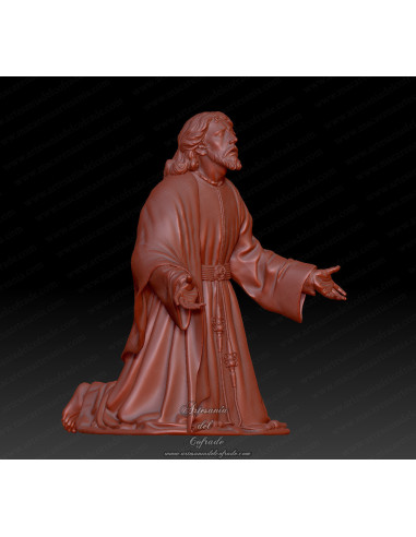 Miniatura cofrade del Cristo de Montesión con túnica lisa en 10 16 y 20 cm