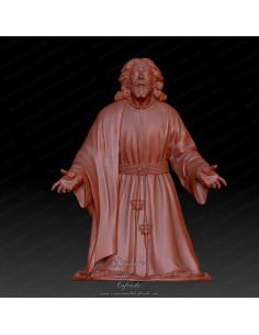 Figura 3D para pintar inspirada en el Cristo de Montesión con mantolín