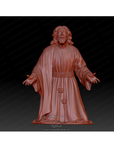 Figura 3D para pintar inspirada en el Cristo de Montesión con mantolín