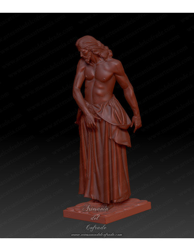 Figura religiosa 3D para modelismo cofrade inspirada en Jerez de la Frontera