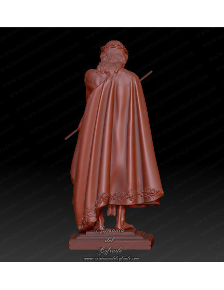 Cristo del Ecce Homo con mantolín en miniatura para colección y pintura