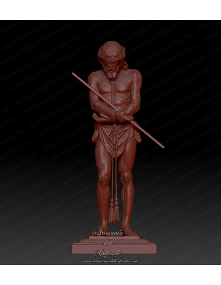 Figura 3D para pintar inspirada en el Cristo del Ecce Homo de Cádiz sin mantolín