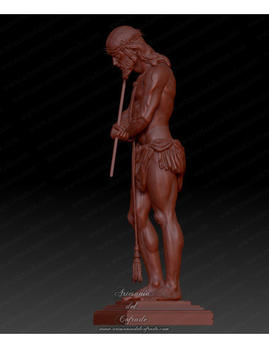 Cristo del Ecce Homo sin mantolín en miniatura para colección y pintura