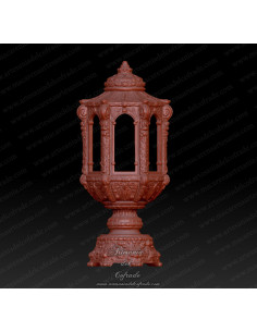 Farol cofrade en miniatura de resina 3D sin pintar para modelismo cofrade
